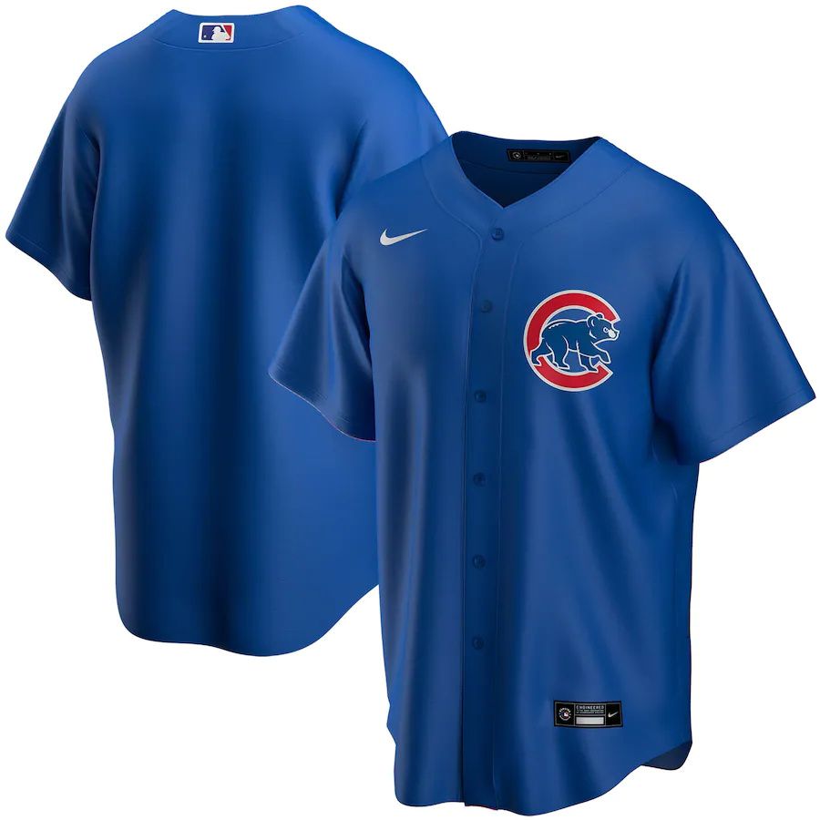 Mens Chicago Cubs Nike Royal Alternate Replica Team MLB Jerseys